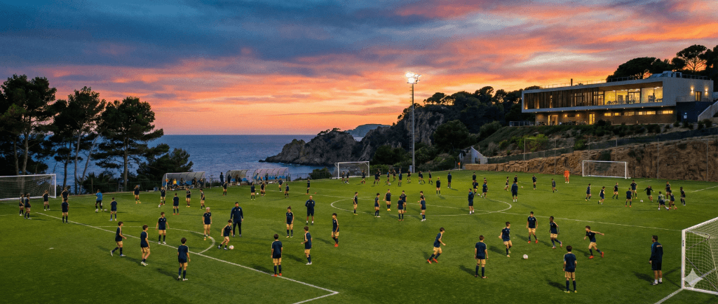 Academy Costa Brava Training Facility at Dusk